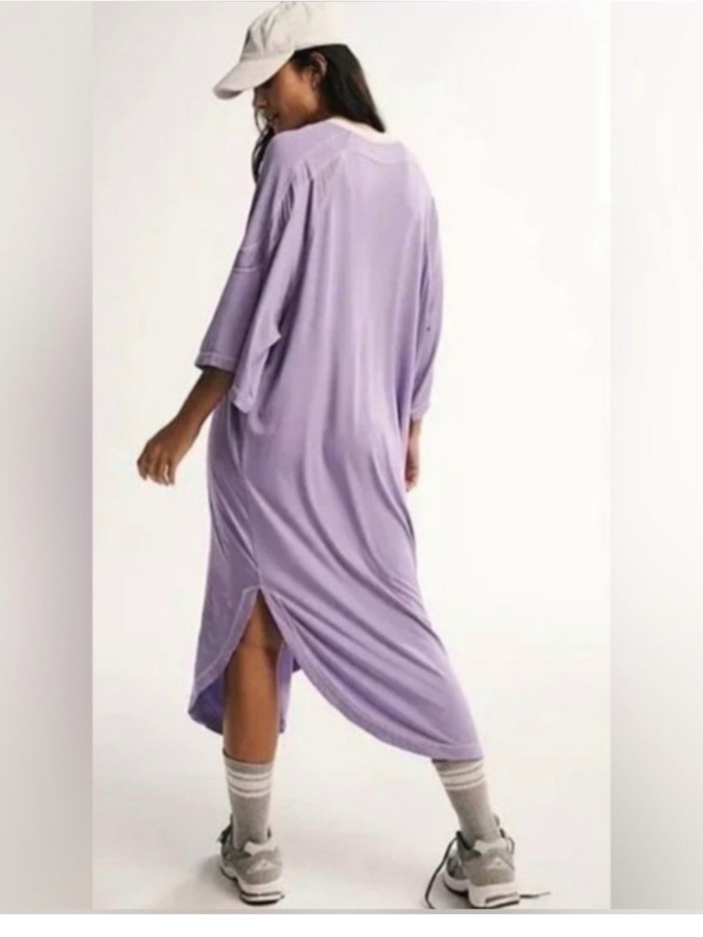 FP Movement by Free People Lavender Oversized Midi T-Shirt Dress - Picture 2 of 10